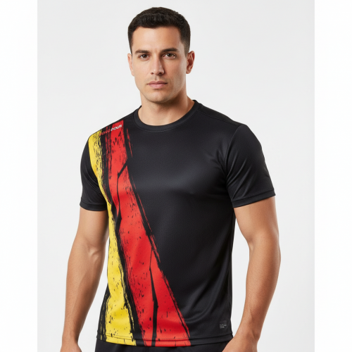 Billardshirt REKEN red-yellow