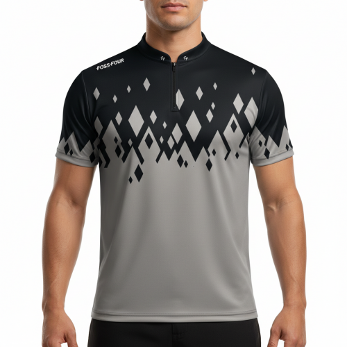 BILLARD SHIRT RHOMBUS SILVER