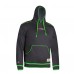 FOSSFOUR Set: Hoodie Madeira + GRATIS Shirt Runner – Schwarz/Neongrün