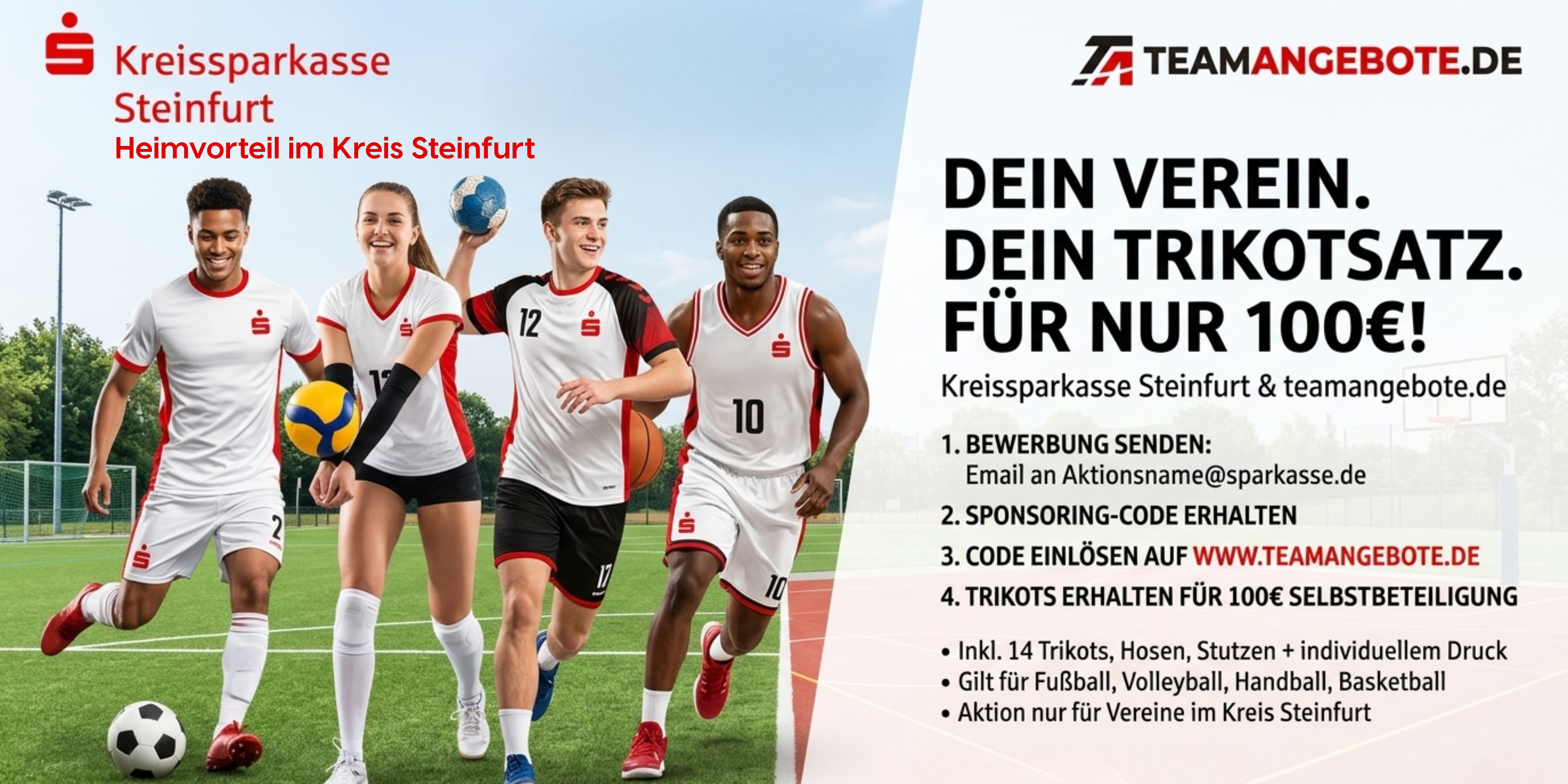 Kreissparkasse Steinfurt Trikotsatz Aktion