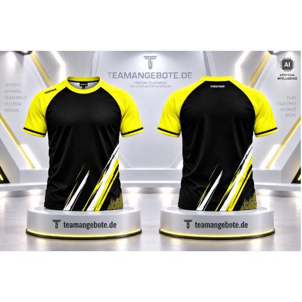 Warm-up-Shirt 333 in Gelb
